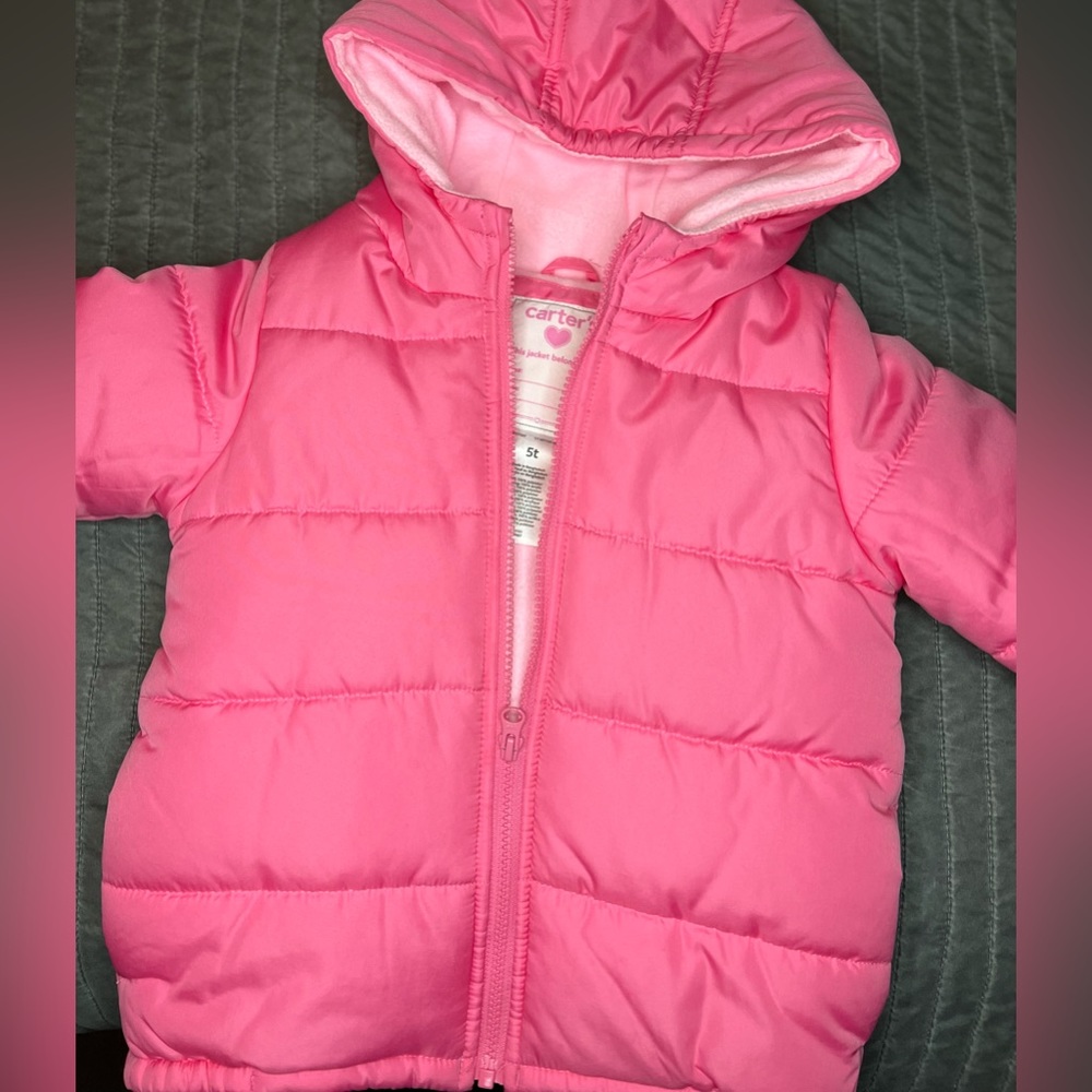 Toddler Pink Puffy Winter Jacket